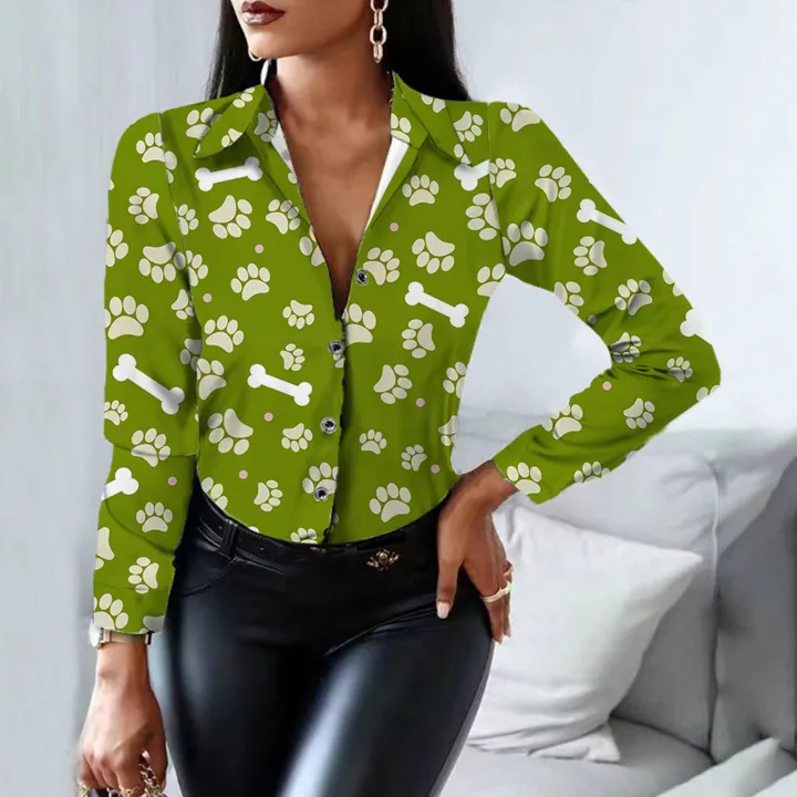 Casual%20Shirt%20Slim%20Fit%20Milk%20Cow%20Printing%20Casual%20Office%20Shirt%20Top%20-%20Image%205