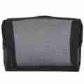 Black Mesh Makeup Bag See Through Zipper Pouch Travel Cosmetic and Toiletries Organizer Bags Pack of 6(S,M,L).