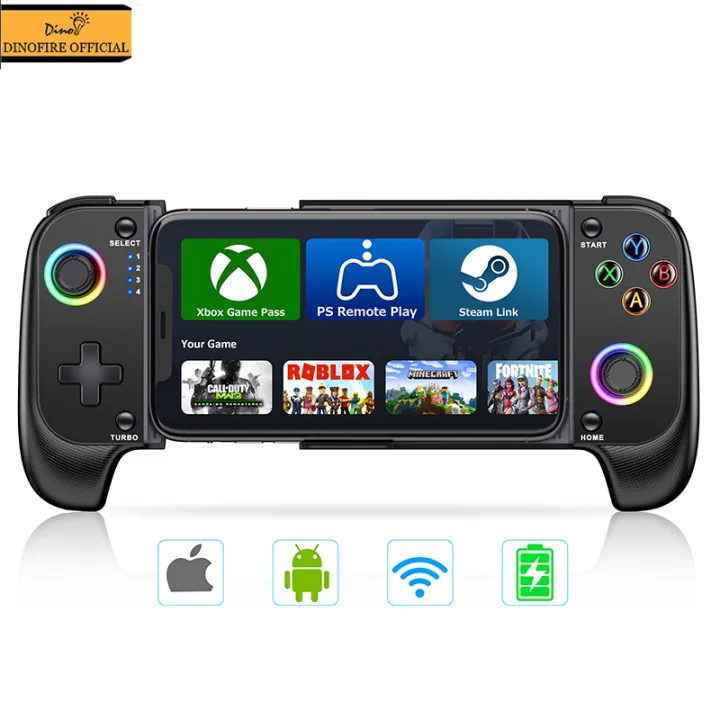 Mobile game Hall effect joystick trigger with Bluetooth control ndroidDinoFire mobile game controller joystick for iPhone A