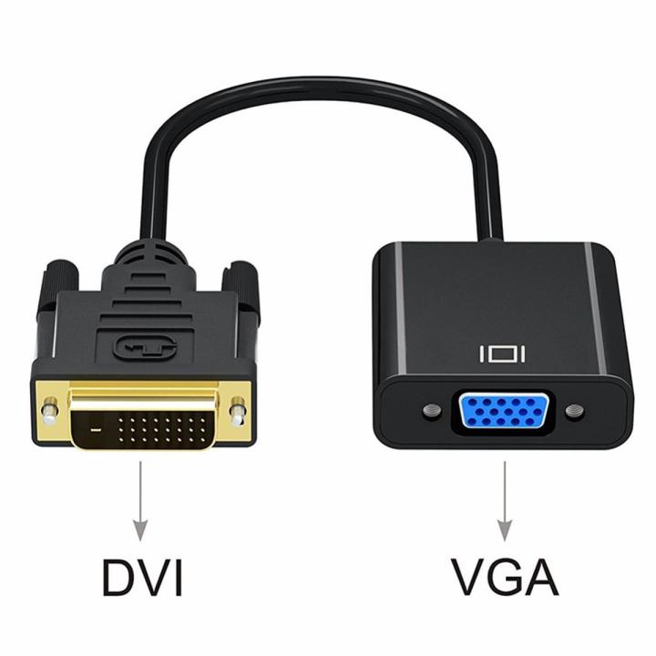 Dvi To Vga Converter 1080P DVI Male to VGA Female Adapter DVI-D to