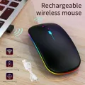 Rechargeable Wireless Optical Mouse, Wireless Computer Gamer 2.4GHz Mouse. 