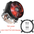 Cooler Master Hyper T20 CPU Cooler For I3 And I5 Processor Supported CPU Sockets LGA1156 LGA1155 LGA1151 LGA1150 LGA775 AM4 AM3+ AM3 AM2 FM2+ FM2 FM1.