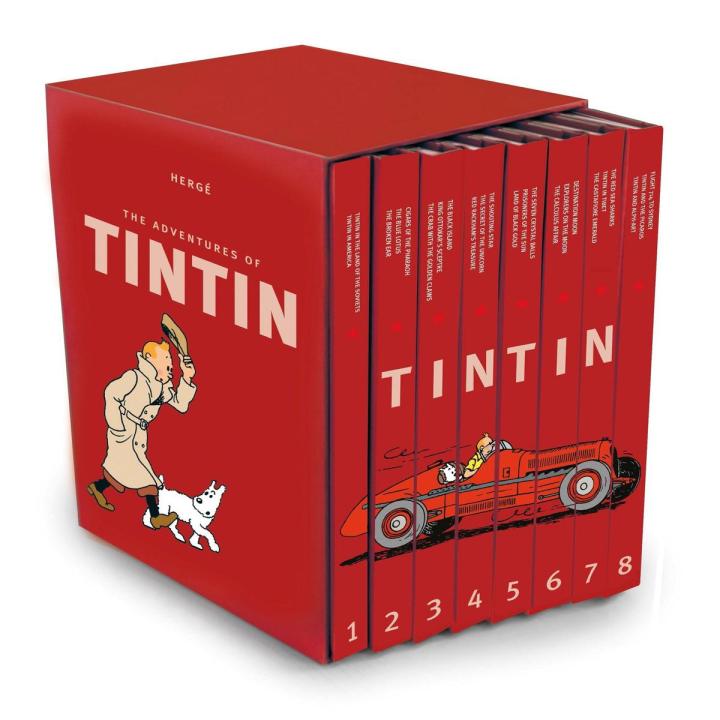 Tintin Box Set : Red (Set of 8 Books)