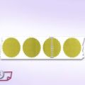 Serrated Edge Gold Steel Seal Label Metallic Self-Adhesive Award Stickers 2 Inch Round Paper Labels Certificates. 