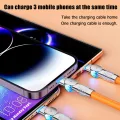 ZHIKE Charger for Android Type C Micro USB iOS 3 in 1 Connector Super Fast Charging cord with Adaptor 240W Data Cable Maximum Support 120Watts 6A and Adapter Silicone Zinc Alloy Charging Cable for iPhone IOS Xiaomi OPPO VIVO Huawei Samsung Galaxy. 