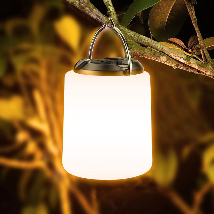 [GadgetClinic] Camping Lantern Rechargeable, Blukar Camping Lights Lamp - 3000K Warm White Light,Brightness Adjustable 3 Light Modes,10+ Hrs Runtime Waterproof Tent Light