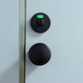 2PCS Partition Door Black Bathroom Handle Partition Handle Knob Plastic. 