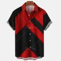 2022 Hawaiian Shirt Men 5xl Men's Striped Shirt 3d Print Fashion Casual Retro Style Short-sleeved Unisex Shirt Camisa Manga Curt.