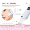 【Tech-savvy】 Ultrasonic EMS Skin Scrubber Peeling Blackhead Remover Pore Cleaning Machine Cleanser Facial Lifting Skin Care. 