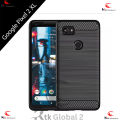 Carbon Fiber Cover For Google Pixel 2 XL / Carbon Fiber Cases Luxury Stylish Rubber Silicone Armor Designed Shockproof Flexible.