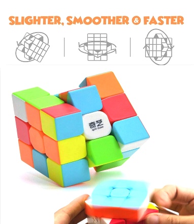 QYTOYS%20Sticker%20less%203x3%20Puzzle%20Speed%20Cube%20Magic%20Rubik's%20Cube%20Puzzle%20Toy%20(5.6%20cm)%20-%20Image%204