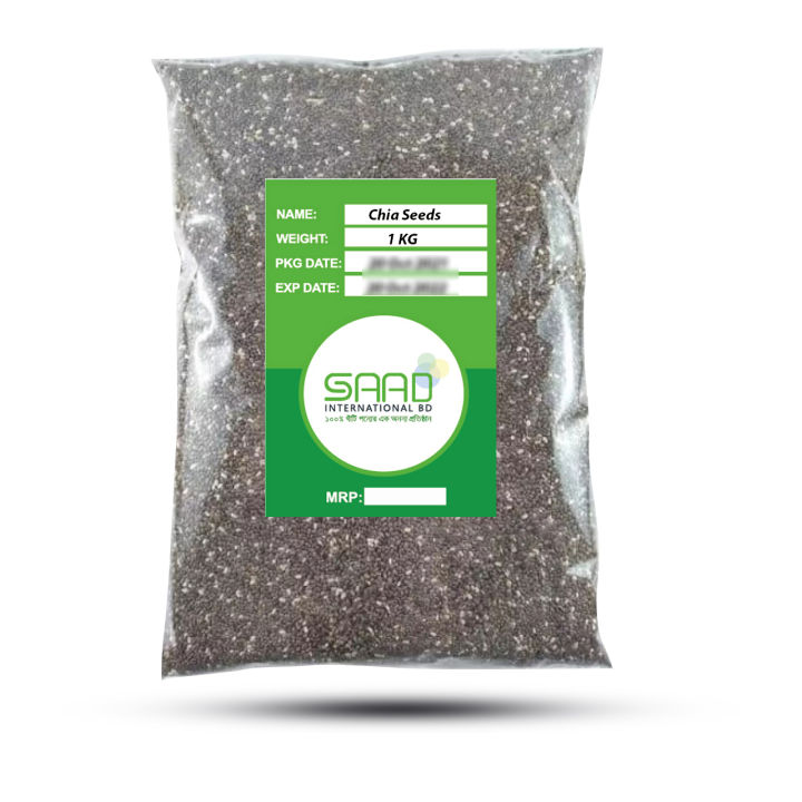 Premium Organic Chia Seeds 1kg - High in Omega-3, Fiber & Antioxidants, Ideal for Weight Management