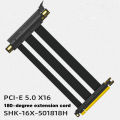 PCIe 5.0 X16 Riser Cable White [RTX4090 RX6950XT] Twinax Shielded High-Speed Vertical Mount Gaming Mini SAS PCI Express Gen5. 