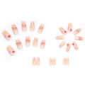 Menggh 24pcs With Glue Fake nails cute pattern False nails With Design press on nails Artificial nails Full Cover water proof nail art. 