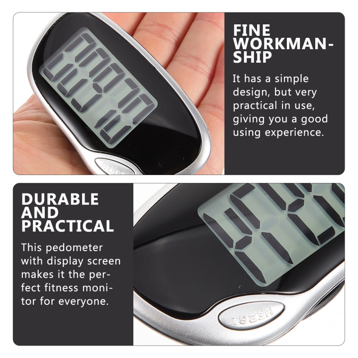 Walking%20and%20Running%20Pedometer%20Large%20Screen%20(black)%20Passometer%20Major%20Outdoor%20Counter%20for%20Fitness%20Abs%20Professional%20Step%20-%20Image%202