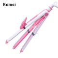 Kemei KM-1291 Professional 3 in 1 Hair Straightener Curler And Zic Zac Iron - Hair Straightener. 