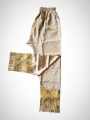 Elegant Embroidered Silk Pajamas Pants Full Length Traditional Style.