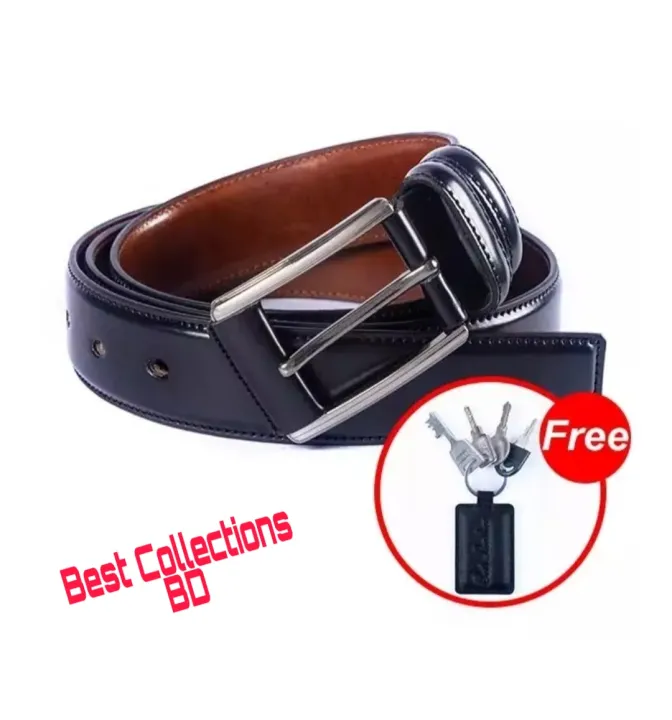 Black%20Leather%20Formal%20Belt%20For%20Men%20(Leather%20Key%20Ring%20FREE)%20-%20Image%203