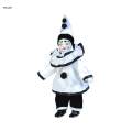 25cm Clown Figurine Porcelain Dolls Twistable Gift Decor Artwork Cute Action Figure for Party Desktop Shop Window Girls Boys Adults Kids.