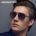 HDCRAFTER Polarized Sunglasses Men 2021 Vintage Male Sun Glasses Brand Designer Night Vision UV400 Festival Lunettes De Soleil. 