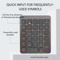【FUPANG】Numeric keypad wireless keyboard Bluetooth 2.4g teclado numpad slim keycap for Android Windows laptop. 