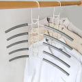 Clothes Hanger Organizer 5-in-1 Multi-layer Anti-slip Clothing Hanger for Space Saving Closet Organization Perfect for Shirts Dresses Sweaters Closet Storage Racks. 