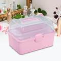 Clear Storage Boxes 3 Layer Compartments for Kitchen .87x5.51x5.12inch. 