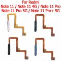 Finger Print Scanner Home Button Fingerprint Sensor Flex Cable Return Key Touch Menu For Xiaomi Redmi Note 11 Pro Plus 4G 5G.