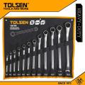 TOLSEN 12 Pcs Double Ring End Spanner Set (6×7,8×9,10×11,12×13,14×15,16×17,18×19,20×22,21×23,24×27,25×28,30x32mm) 15170. 