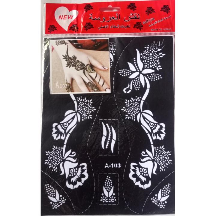 Henna stickers waterprof arabian bridal desion tattoo