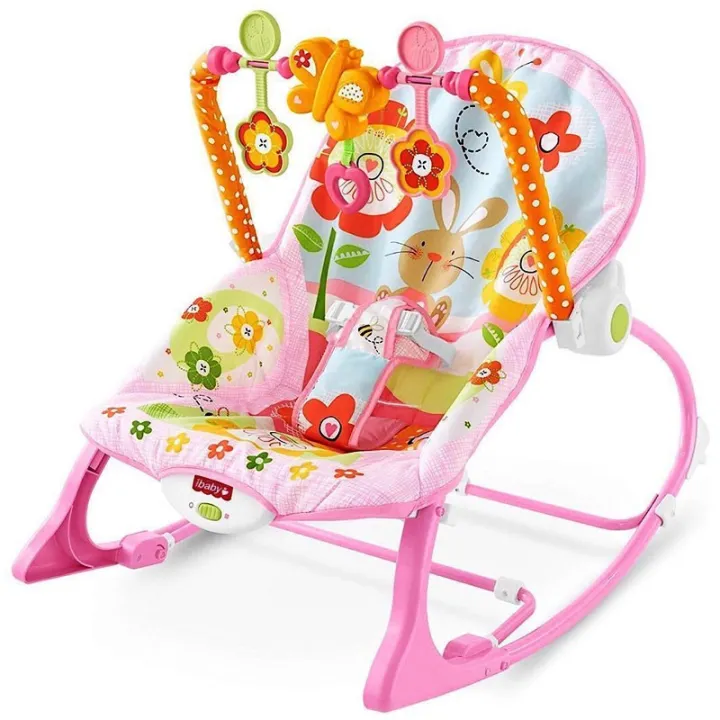 Dancing Rocker Toy iBaby Infant to Toddler Rocker with Musical Toy Bar & Vibrations ...