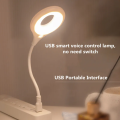 Smart Voice Control LED Light for Laptop Night Light USB  Artificial Intelligent Lamp with 3 Color 16 LED Light | 360˚ Adjustable | Brightness Control | Suitable for Book Reading, Work. 