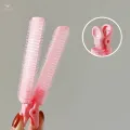 10PCS Hair Bangs Curling Clips, Easy to Use with Bangs Effect Washable Reusable Hair Curler for DIY Hair Styling ,Hairdressing ,Women, Lazy People , Purple. 