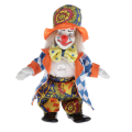 9 Inch Porcelain Smiling Clown Wearing Outfits Funny Harlequin Doll Circus Props Halloween Christmas Decoration Kids Gifts. 