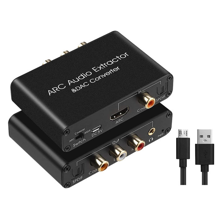 DAC Audio Converter ARC Audio Extractor -Compatible Optical