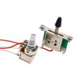 Electric Guitar Wiring Kit 1 Volume 1 Tone 3 Toggle Switch 500K Pots Jack 1 Set. 