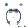 1pcs U Shaped Nose Ring Hip Hoop Septum Rock Stainless Steel Magnet Nose Piercing Punk Piercing Body Jewelry.