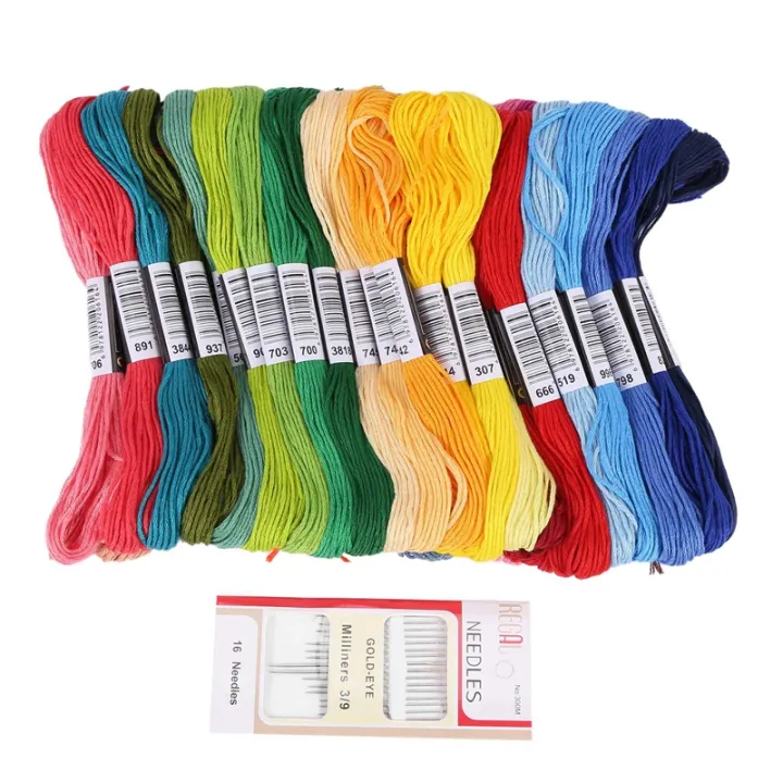 50%20Skeins%20Embroidery%20Floss%20Cross%20Stitch%20Thread%20Bracelet%20String%20with%20Needles%20for%20Friendship%20Bracelet%20-%20Image%202