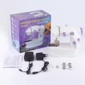 Mini Portable Electric Sewing Machine, Desktop Household Appliance, Night Light, Straight Line Hand Table, Two-Thread Kit. 