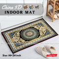 China 3D Door Mat Paposh Doormat Water Absorbent Floor mat 16 * 24 inch anti slip mat Red , Blue , Black , White Indoor mat Room mat Rugs carpet.