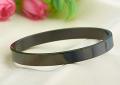 Adjustable Bangle Bracelet Stainless Steel-Black.