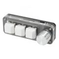 Gaming Keyboard, Mini Keypad Portable 3 Key White for Laboratory.