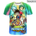 Beyblade Burst 3D Printed T-shirt Anime Game Harajuku Streetwear Boy Girl Kids Short Sleeve Casual Men Women Children Tops Tees. 