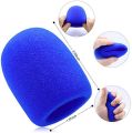 Blue Windscreen Microphone Foam Cover - Improve Your Audio Recording - A Simple Solution for Clear Sound. 