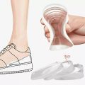 1-3cm Invisible Height Increase Insole Soft Silicone Gel Insoles for heel spurs pain Foot Massager Care cushion Half Heel Insole.