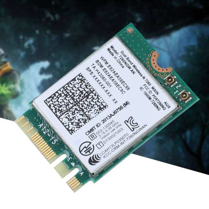 For Intel 7260NGW AN Dual Band Wireless 802.11N 300Mbps BT4.0 NGFF M.2 WiFi Card