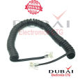 Telephone receiver telephone cable extension cord curled cable cable spiral receiver connector RJ11 Spring Cable 4.5 feet long.. 