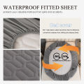 Waterproof Thicken Mattress Cover Quilted Latex Mat Bed Covers Pad Skin-Friendly Fitted Sheet Protector Bedspread150/160/180x200. 