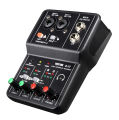 TEYUN Q-12 Professional Audio Sound Card with Monitor Electric Guitar Live Broadcast Recording for Studio Singing Computer PC. 