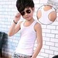 2-11Y Kids Baby Boys Vests T-shirts Children Summer Vest Top Ou2023tfit Kid Boy Girl Solid Tops Clothes Cotton Tees Black Playsuits.